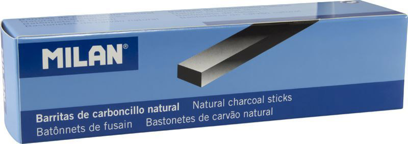Набор угля натурального Milan 6 шт, прямоугольный 15-4 мм, в картоне