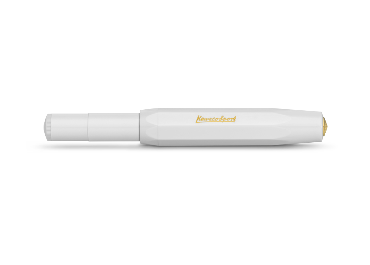 Ручка перьевая Kaweco CLASSIC Sport BB 1,3 мм, чернила синие, корпус белый KW10000413 - фото 2