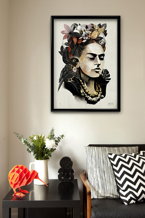 Постер Принт Frida Kahlo by Alexey Kurbatov А4 220AKFK_A4 - фото 2