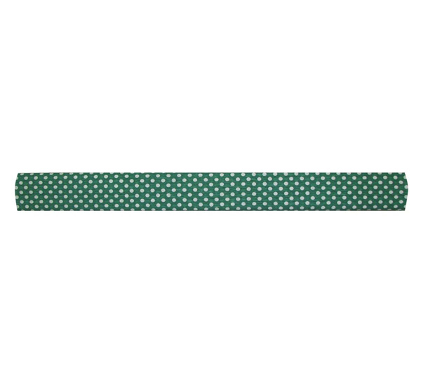 Бумага крепированная Werola рулон 50х250 см 32 г Точки белые на зелёном WER-120311103