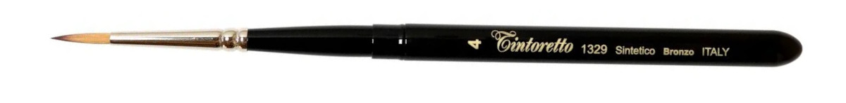 Кисть синтетика 4 круглая Tintoretto Bronze складная 1682₽