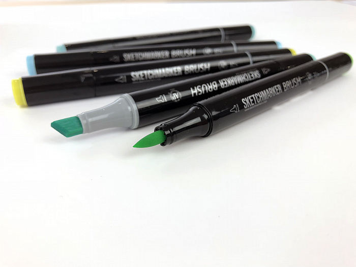 Набор маркеров Sketchmarker Brush 48 HiTex style- Хай тек (48 маркеров в пластиковом кейсе) SMB-48HITEX - фото 5