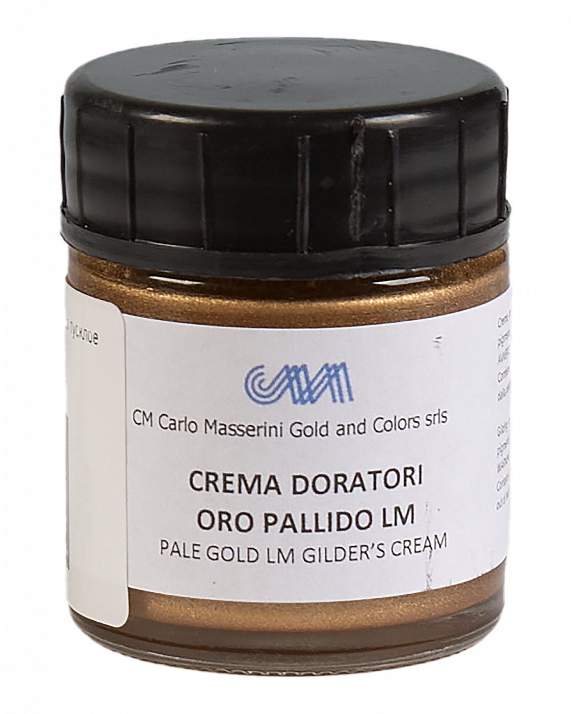 Паста бронзовая Masserini Gilding Cream 30 мл тусклое золото, стеклянная банка M-MCRC3030 - фото 1