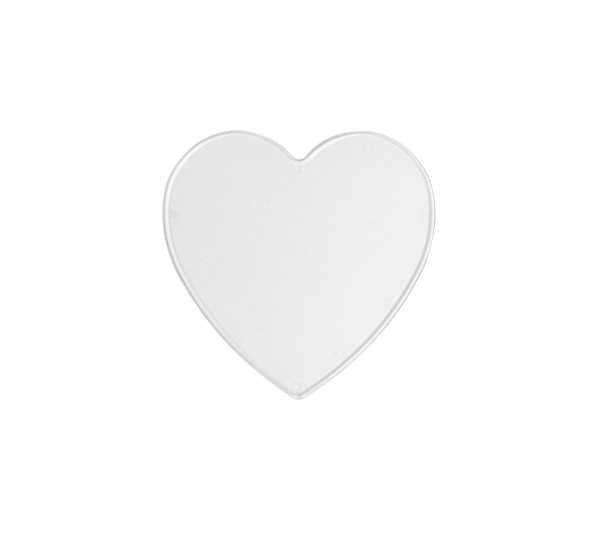 Сердечки микс глянцевый пластик 20 шт в упаковке () - купить по оптовым ценам