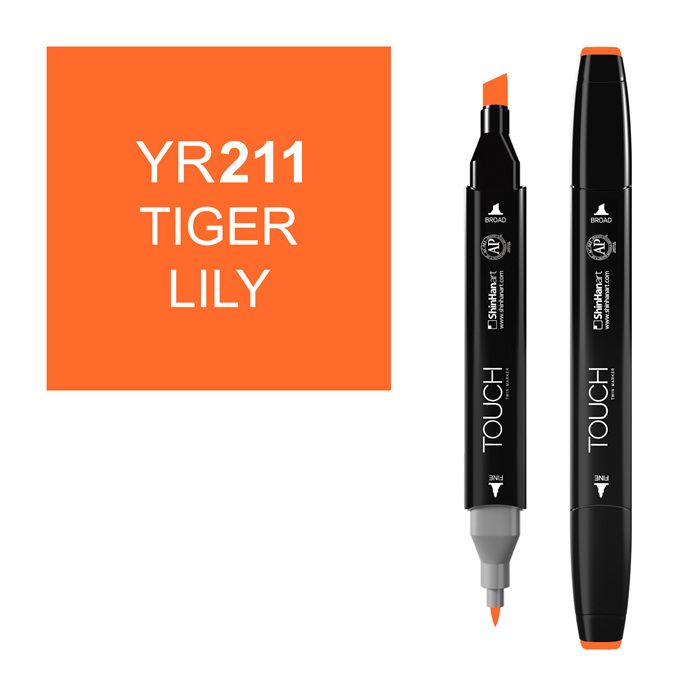 Маркер спиртовой Touch Twin цв. YR211 тигровая лилия маркер спиртовой touch twin цв yr211 тигровая лилия