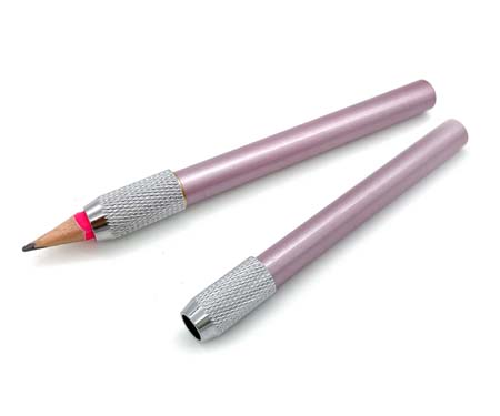 Удлинитель для карандаша, металлический, регулируемый, розовый NV-321685 - фото 1