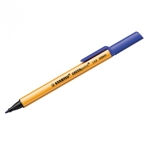 Ручка капиллярная Stabilo "GREENpoint" 6088 синий