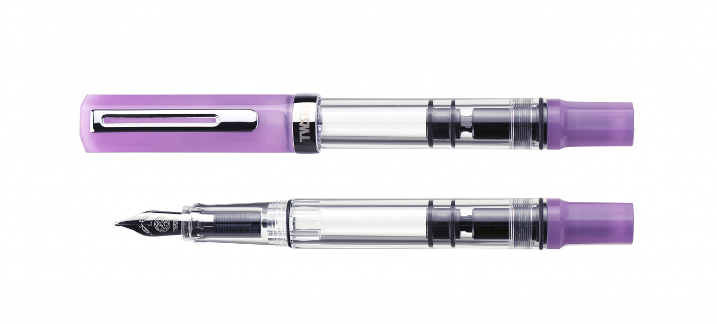 Ручка перьевая TWSBI ECO Glow, Фиолетовый, EF ручка перьевая twsbi eco t мятно голубой f