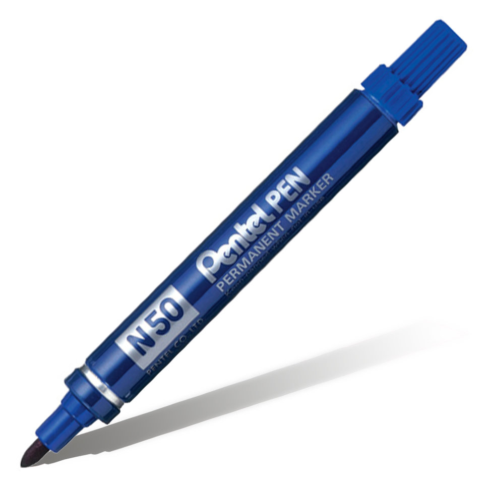 ручка шариковая металлический наконечник pentel feel itl 1 0 мм синий Маркер перманентный Pentel 