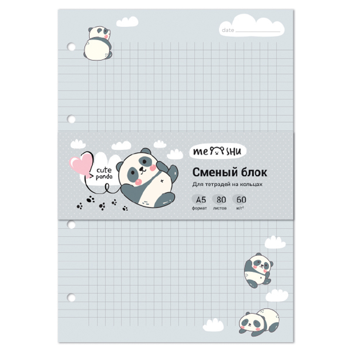     MESHU Cute panda 5 80 ,  /