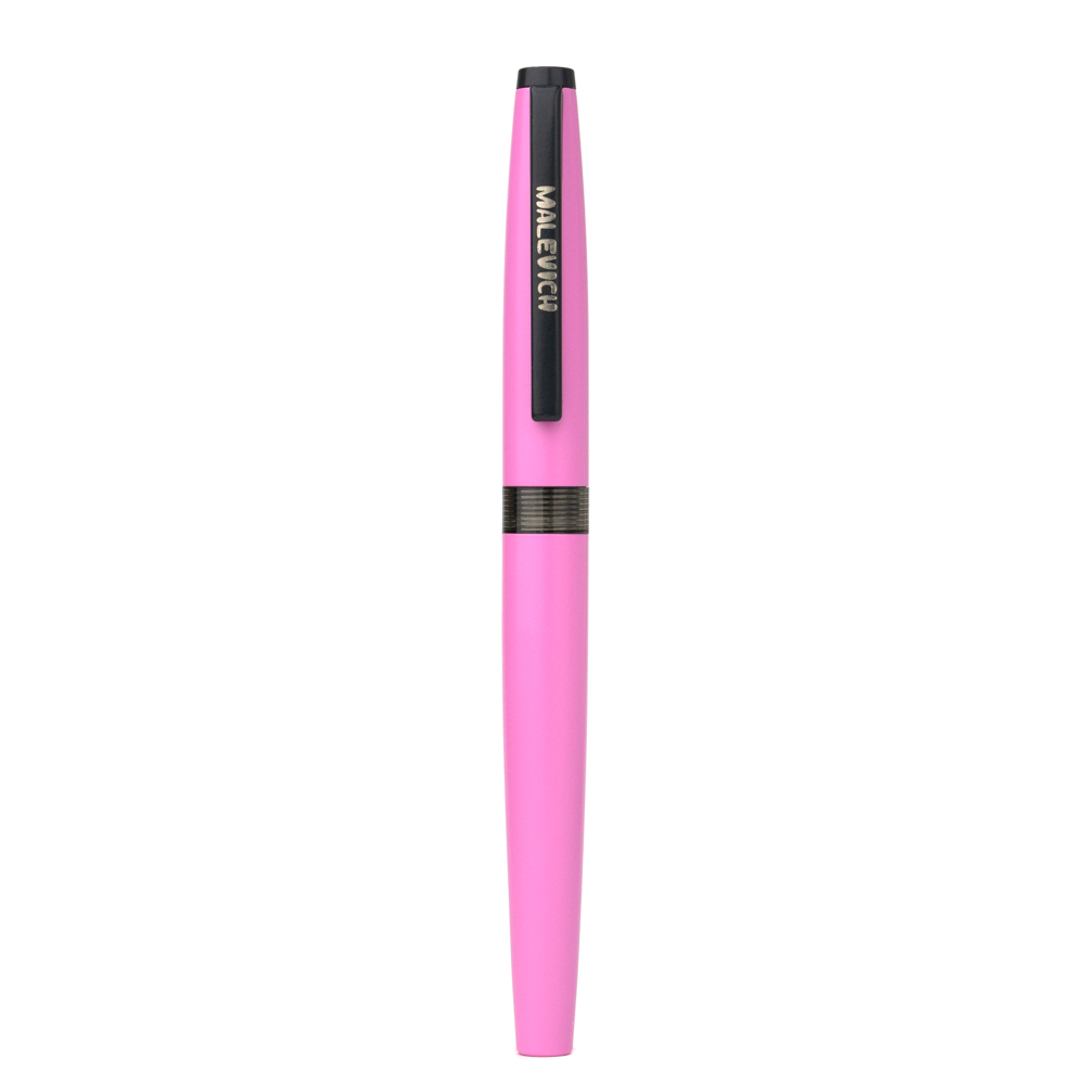 Ручка перьевая Малевичъ с конвертером, перо EF 0,4 мм, цвет: розовый ручка перьевая малевичъ с конвертером перо ef 0 4 мм ультрамарин