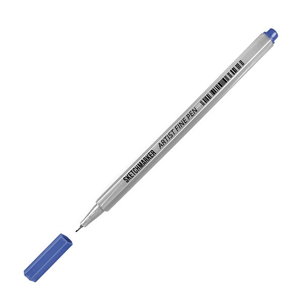 Ручка капиллярная SKETCHMARKER Artist fine pen цв. Синий скетчинг маркерами с а расторгуевой 6 жанров 6 уроков