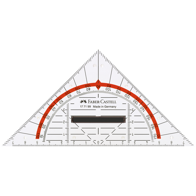 Треугольник Faber-castell Комби 160х80х2,2 мм FC-177199