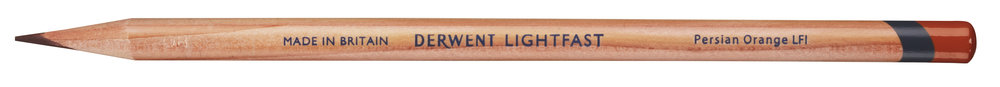 Карандаш масляный Derwent "Lightfast" Сиена светлая / Persian Orange (*)