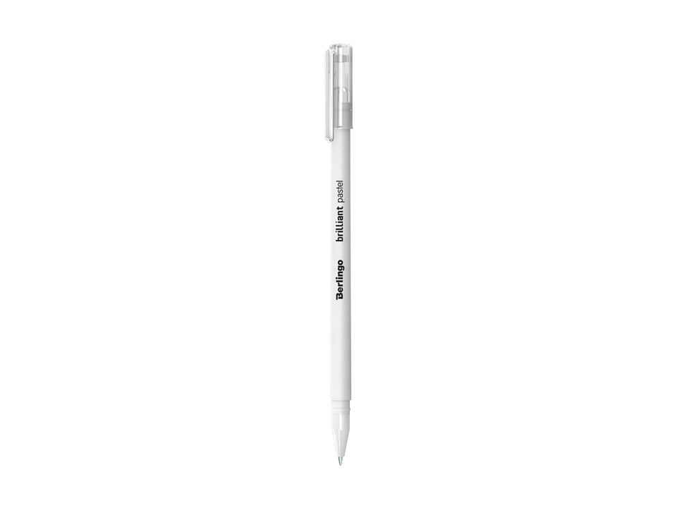 ручка гелевая berlingo brilliant pastel 0 8 мм пастель белая Ручка гелевая Berlingo 