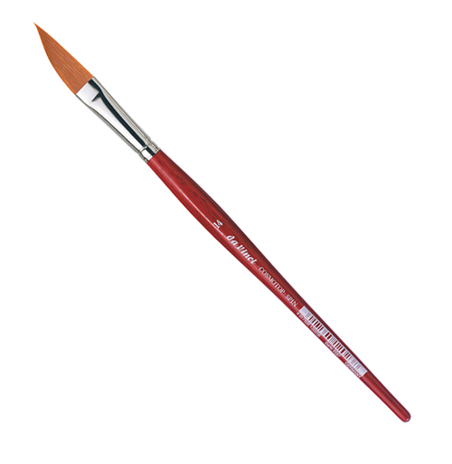Кисть синтетика №14 скошенная Da Vinci 5587 короткая ручка DV-5587-14 - фото 1