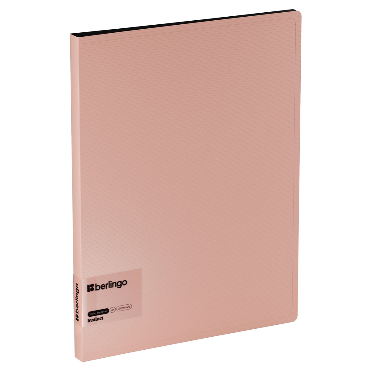 Папка c зажимом Berlingo quotInstinct quot А4 пластик 17 мм 700 мкм с внутр карманом фламинго 269₽