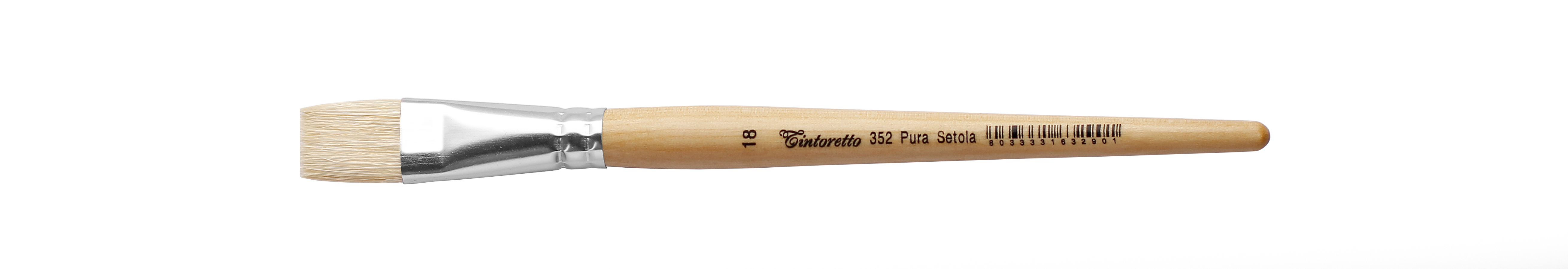 Кисть щетина 18 плоская Tintoretto на короткой ручке 461₽