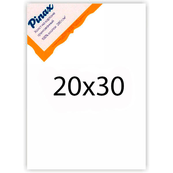 Холст грунтованный на картоне Pinax 280 г 20x30 см