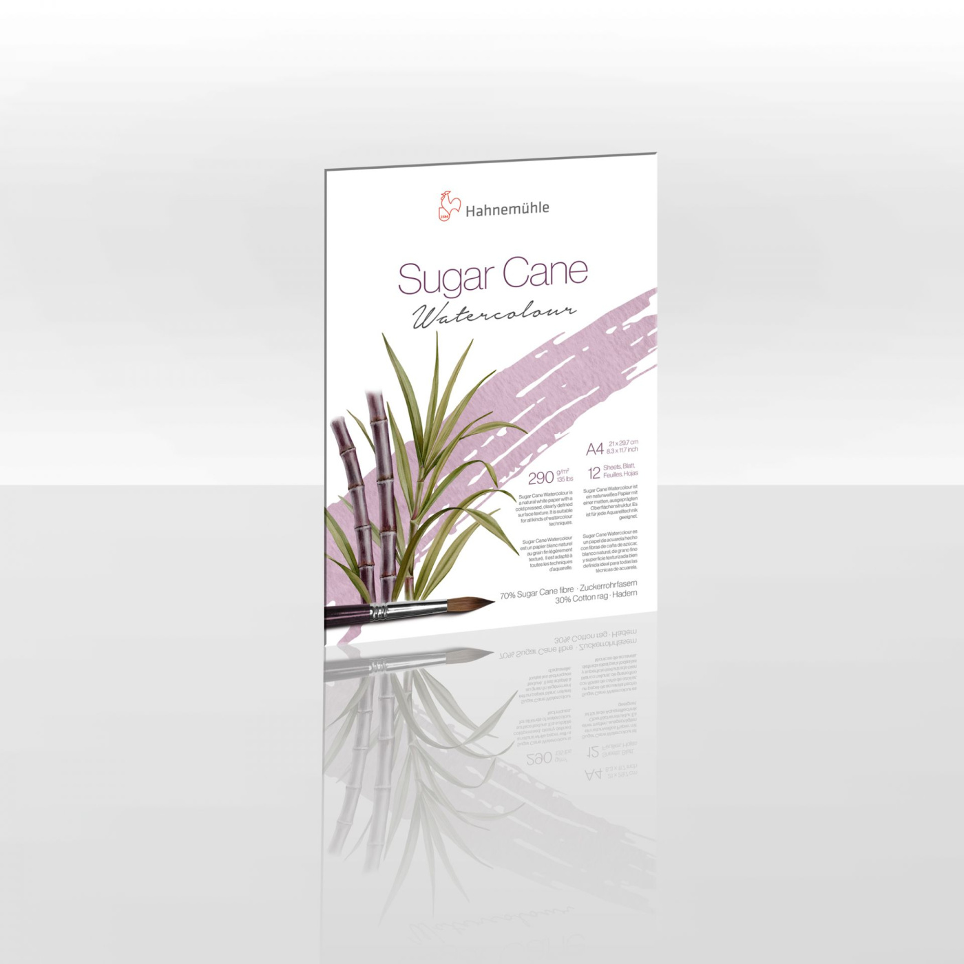 Альбом-склейка для акварели Hahnemuhle "SugarCane" А4 12 л 290 г, среднее зерно