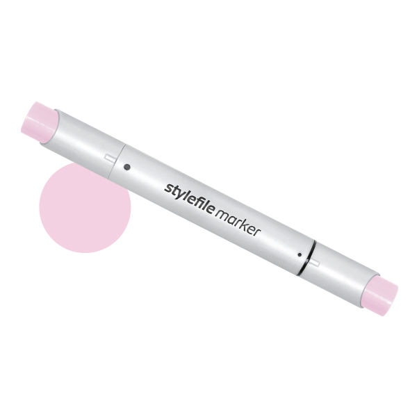 Маркер двухсторонний на спиртовой основе Stylefile Brush №420 розовый пастельный маркер кисть karin deco brush metallic розовый