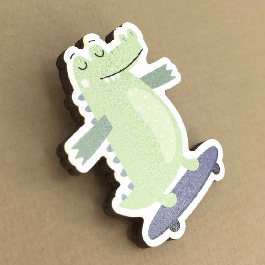 Значок Funny crocodile значок peng donut