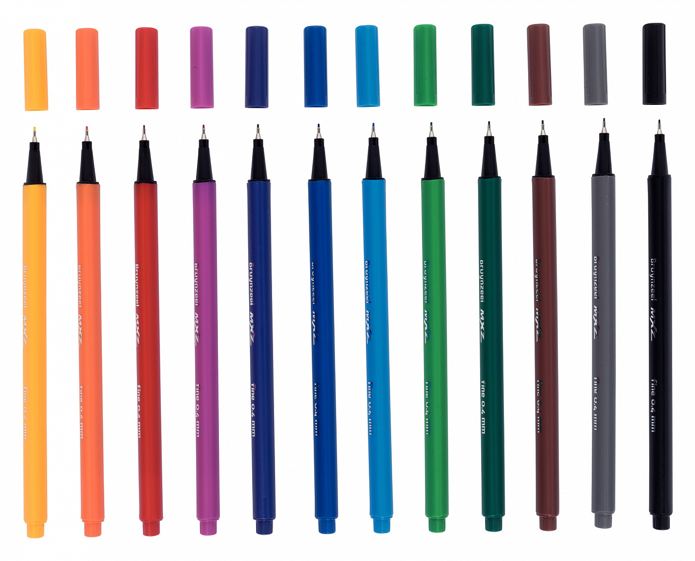 Линер одноразовый MXZ FINELINER, все цвета линер ручка для черчения и рисования marvy dark brown 0 03 мм