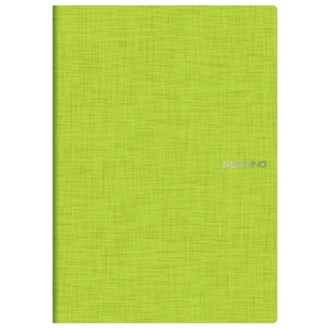 Тетрадь нелинованная Fabriano "EcoQua Colore" A5 38 л 80 г, бумага аквамарин, обложка зеленая
