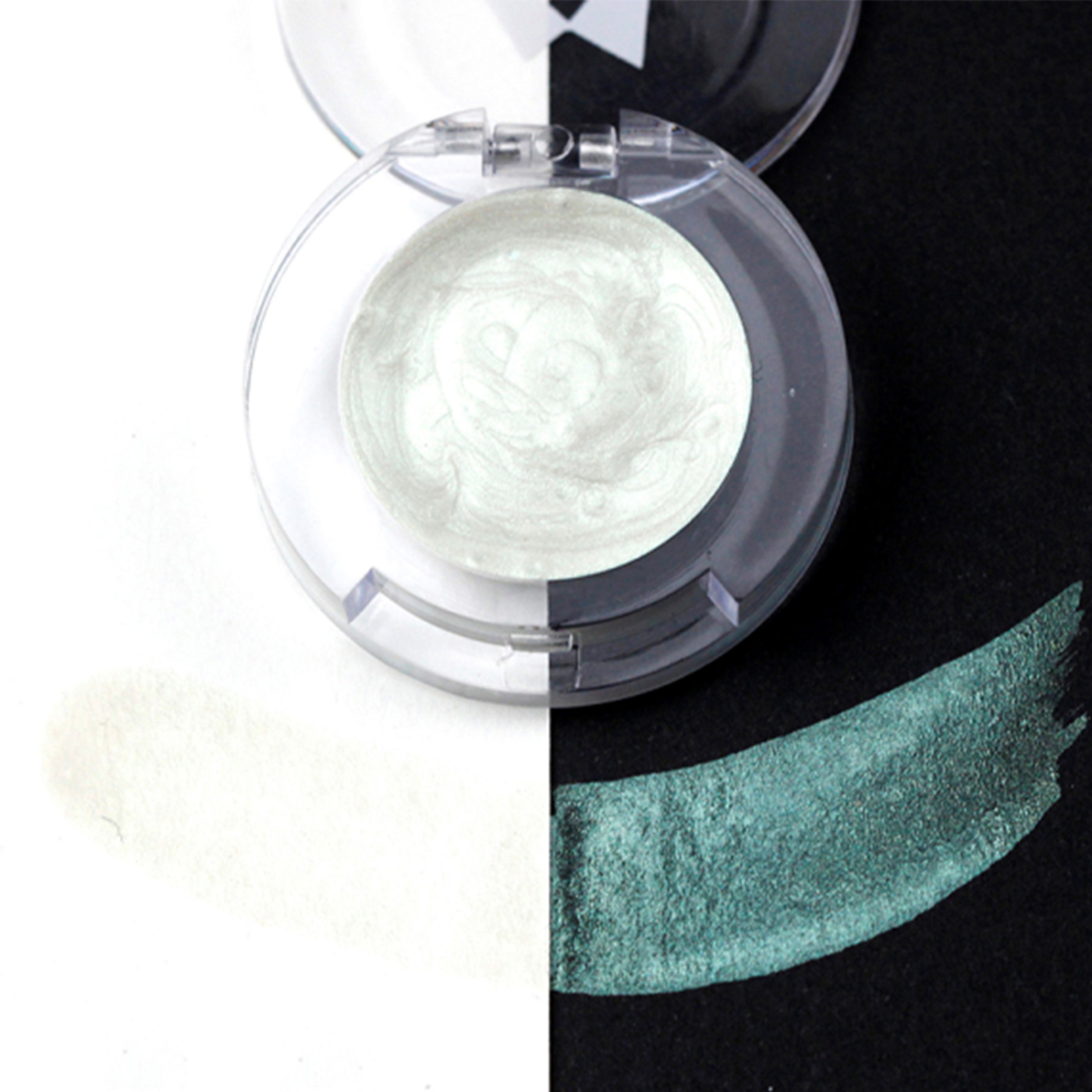 Акварель Mairtini "Metallic Pearlescent" палетка 3 мл, Smoke Green