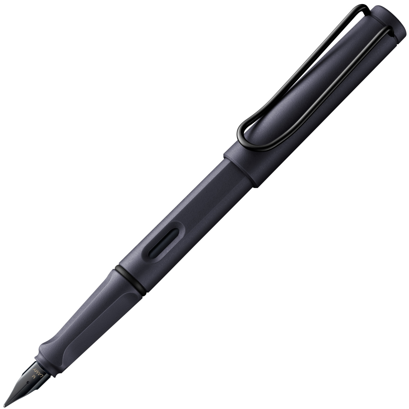 Ручка перьевая Lamy Steel Black 0E2 safari, F