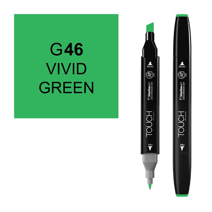 Маркер спиртовой Touch Twin цв. G46 яркий зеленый пазл сортер городские приключения 12 деталей