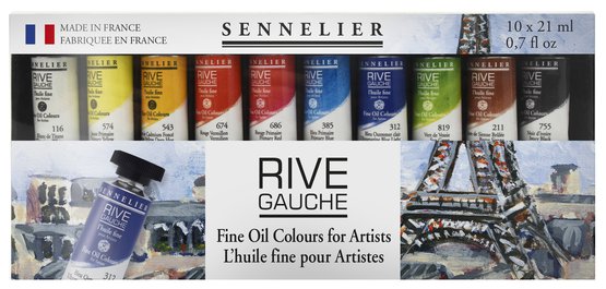 Набор масла Sennelier "Rive Gauche" 10 цветов * 21 мл