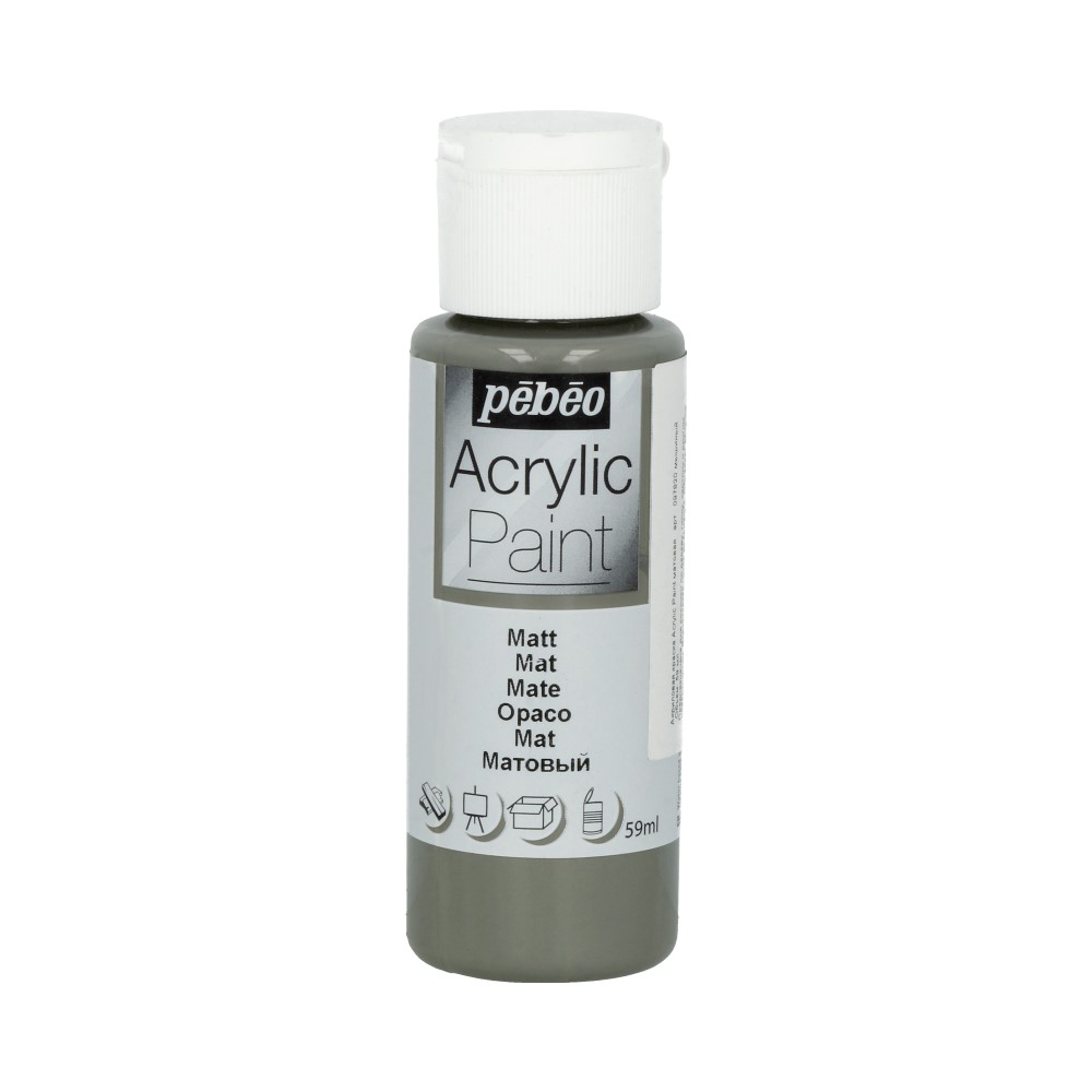 Акрил для декора Pebeo Acrylic Paint 59 мл матовый мышиный 389₽