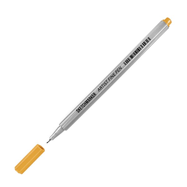 Ручка капиллярная SKETCHMARKER Artist fine pen цв. Золотой ручки для сумки деревянные с полукольцами 10 3 × 8 см 2 шт бежевый золотой