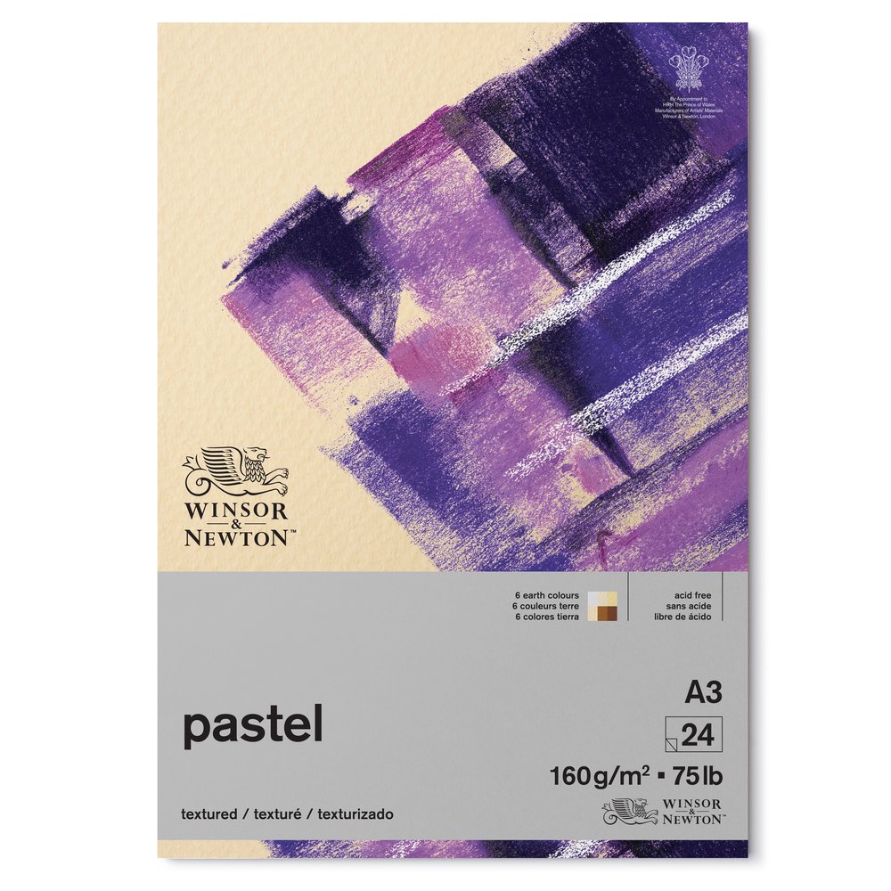 Альбом для пастели, карандаша, угля Winsor & Newton 42х30 см 24 л (6цв.*4л.) 160 г W&N-6660766