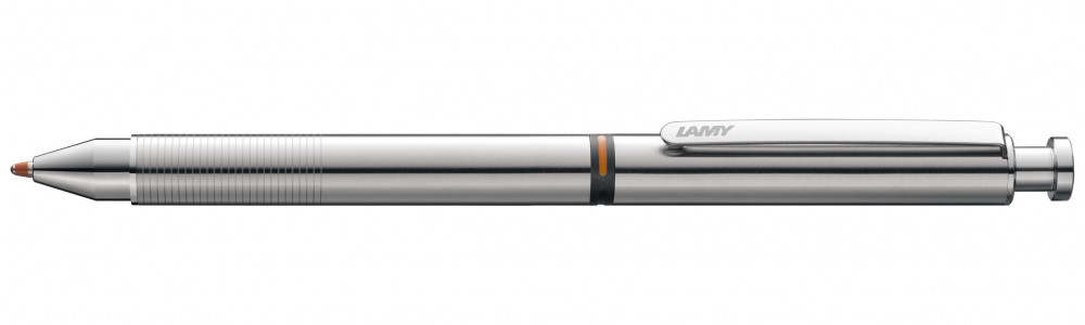 Ручка мультисистемная LAMY 745 st M21, Полированная сталь, (черный+кар 0,5+красный) ручка мультисистемная lamy 745 st m21 полированная сталь кар 0 5 красный