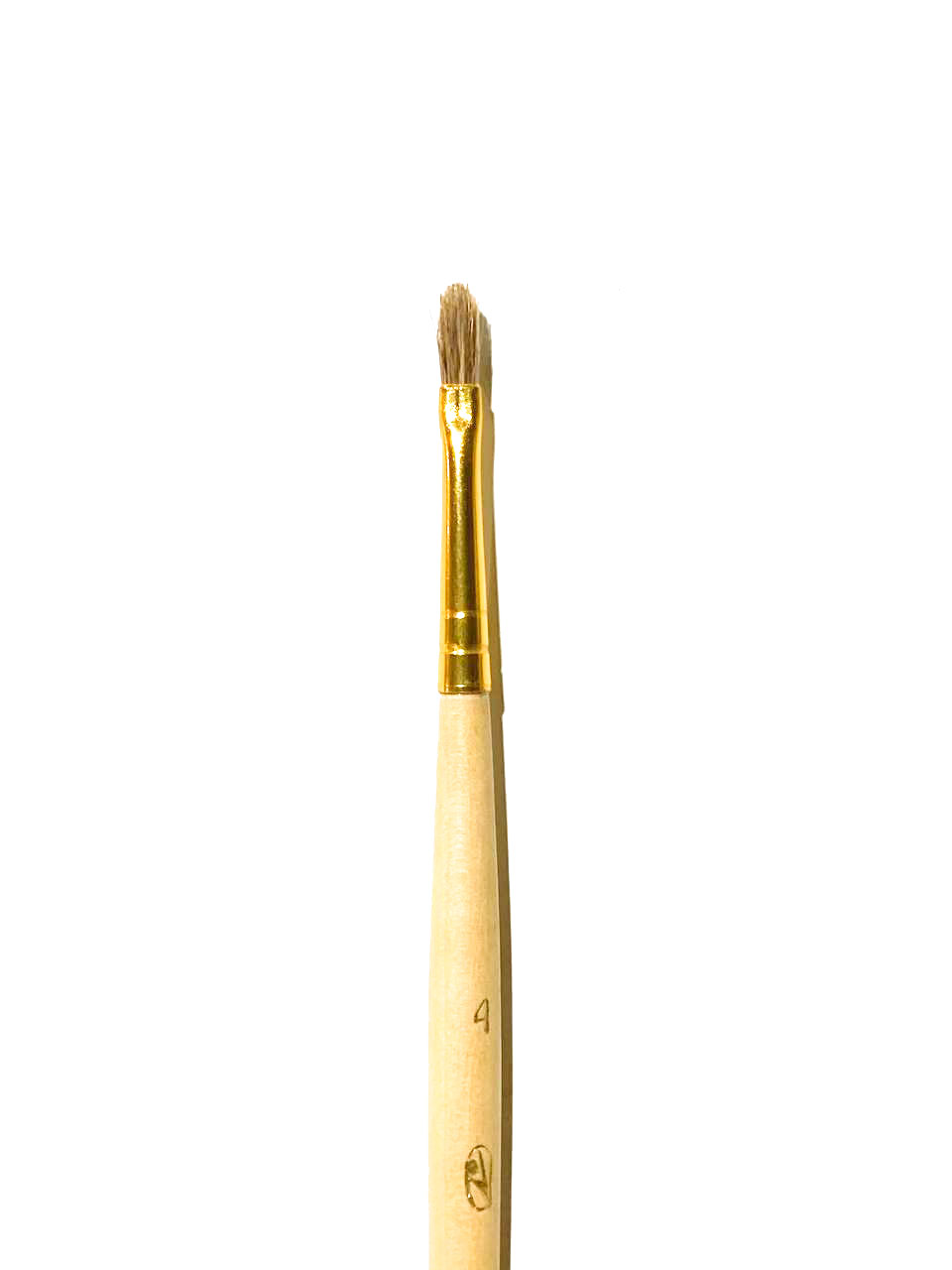 Кисть ушной волос №4 плоская ЦТИ длинная ручка