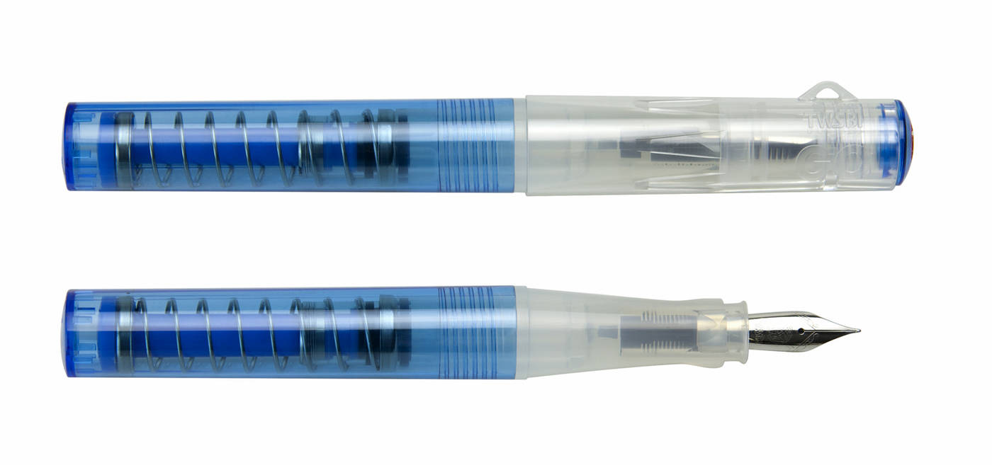 Ручка перьевая TWSBI GO, Синий, EF ручка подарочная перьевая в кожзам футляре пб ut корпус золото