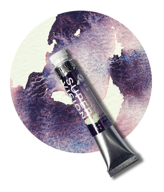 Акрил Super Vision с грануляцией  "Acrylic layered " в тубе 8 мл S4 Rubia indigo