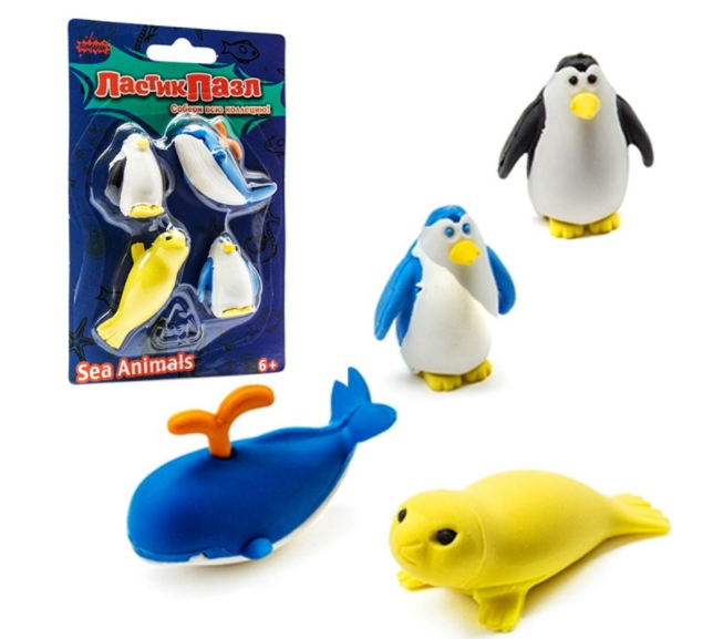 Набор Ластики - пазлы на блистере 