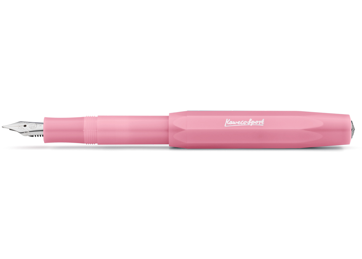 Ручка перьевая Kaweco CLASSIC FROSTED Sport EF 0,5 мм, чернила синие, корпус розовая питайя KW10001861 - фото 1