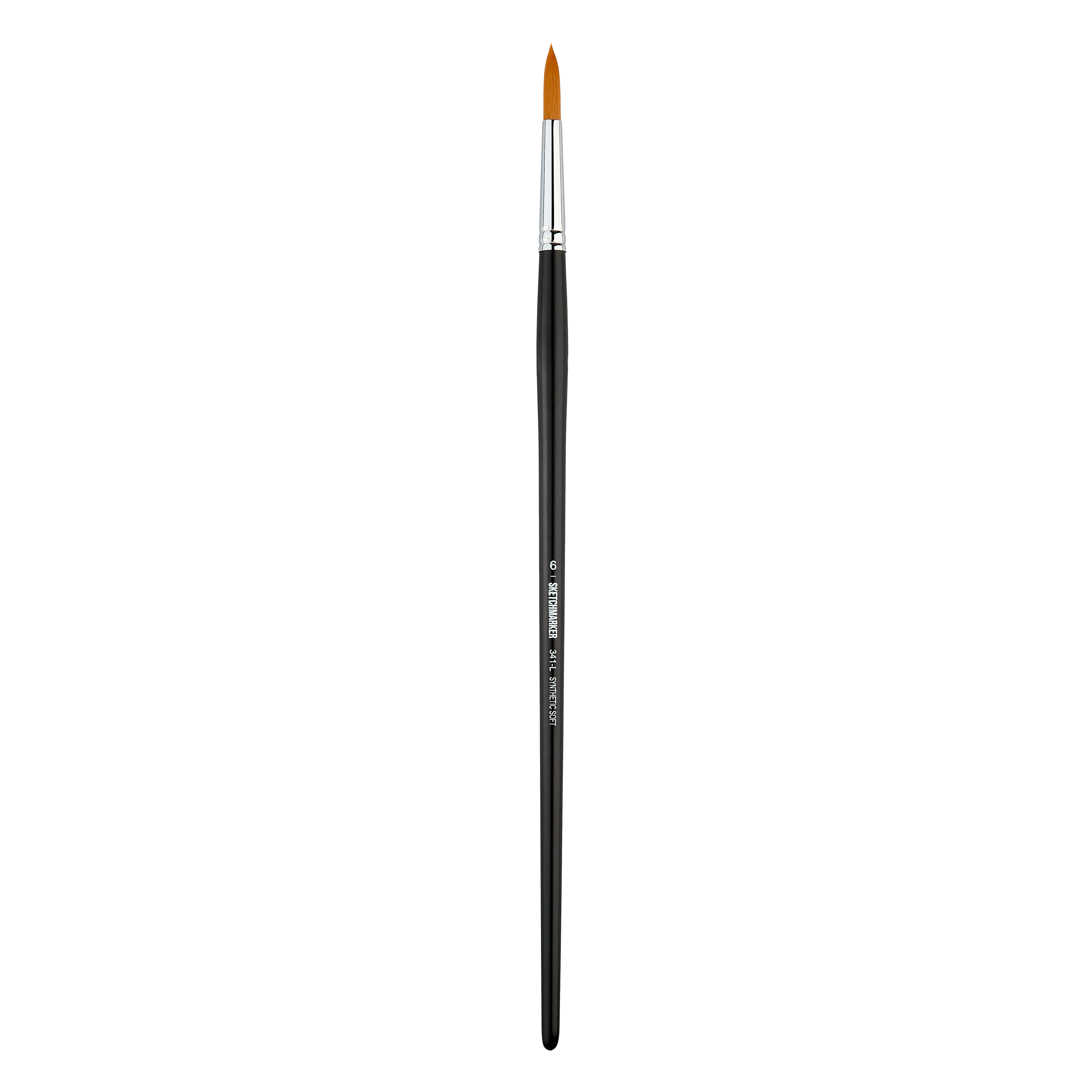 Кисть синтетика мягкая №6 круглая Sketchmarker "341" ручка длинная