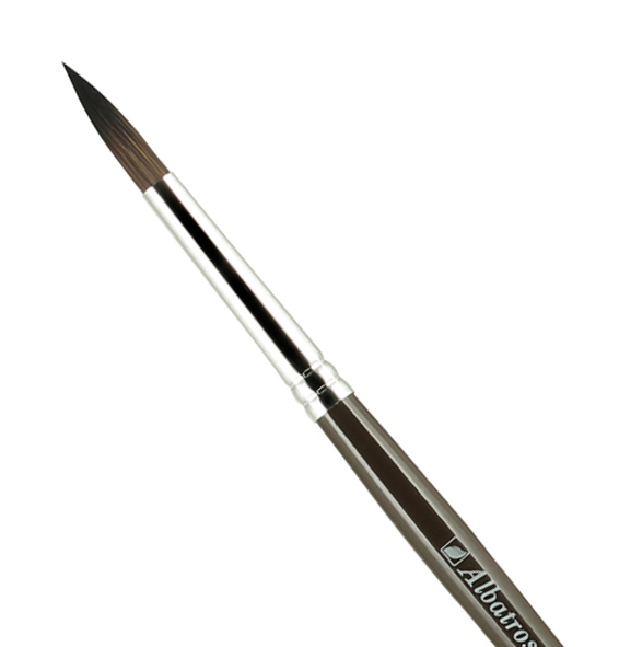 Кисть синтетика №8 круглая Альбатрос  "Художник "