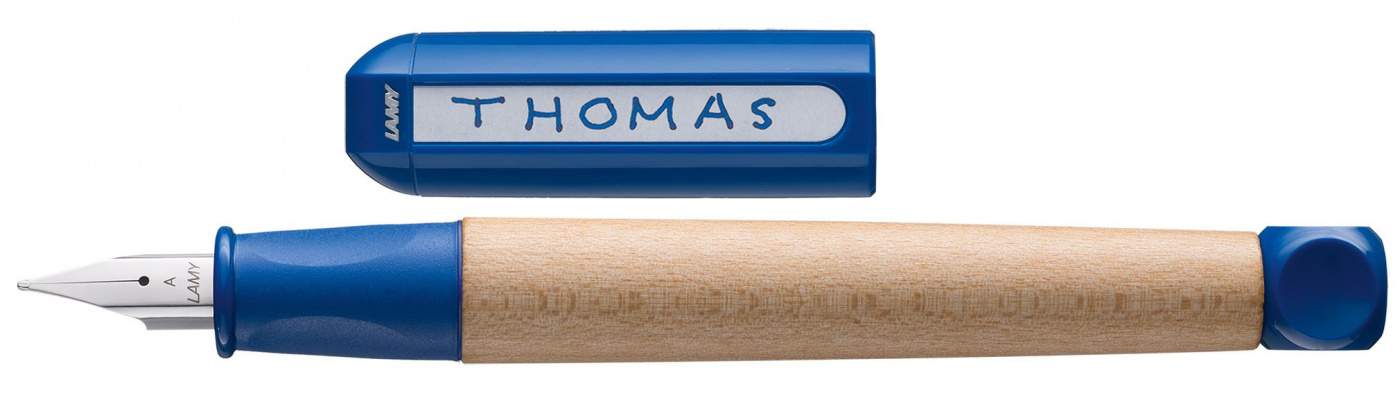 Ручка перьевая LAMY 009 ABC, A синие чернила готовимся к школе для детей от 6 лет