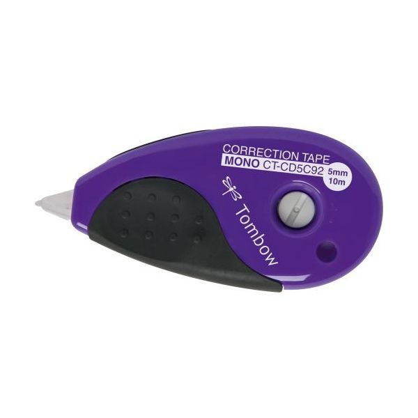 Корректирующая лента Tombow MONO Grip Correction tape 5 мм*10 м, корпус фиолетовый/серый ?CT-CD5C92