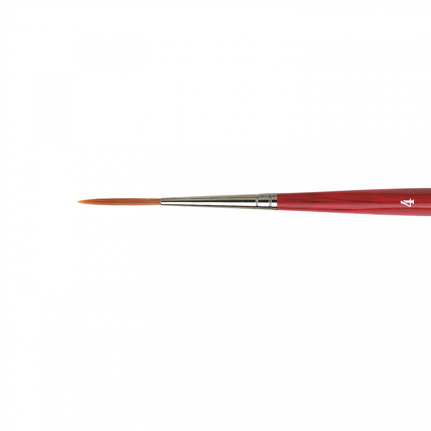 Кисть синтетика №4 круглая риггер Da Vinci Cosmotop 1280 короткая ручка