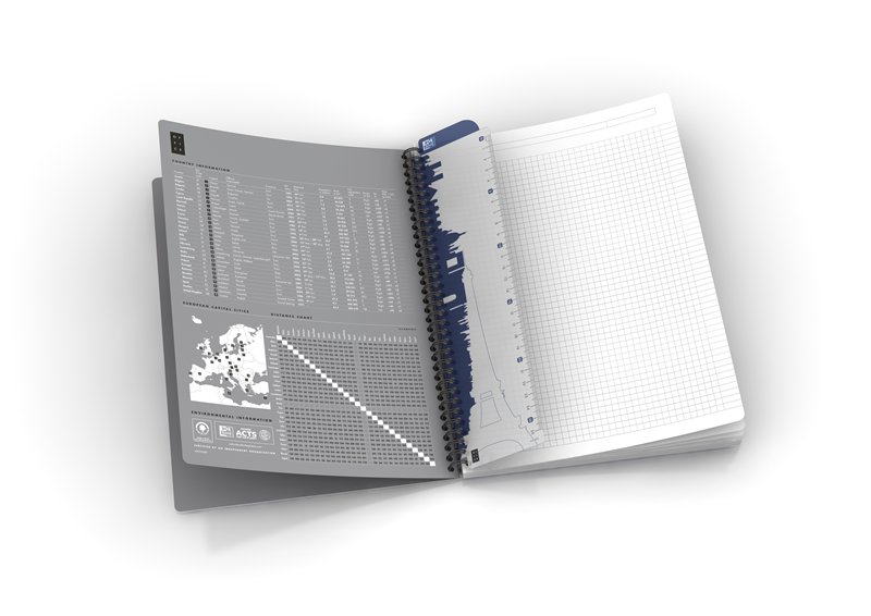 Блокнот в клетку OXFORD Smart Black Notebook A5 90 л твердая обложка черный Oxf-100102565 - фото 2