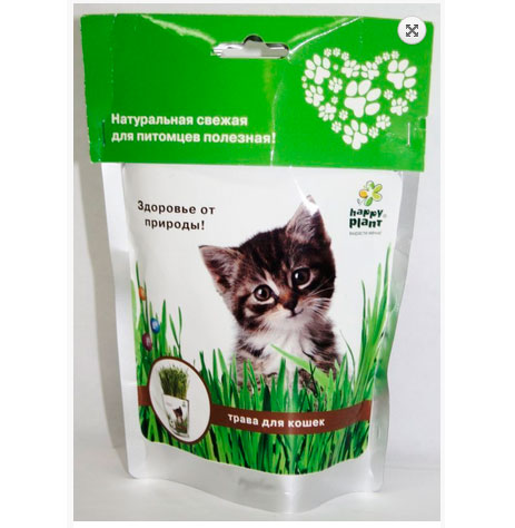 Набор для выращивания Happy plant Трава для кошек 