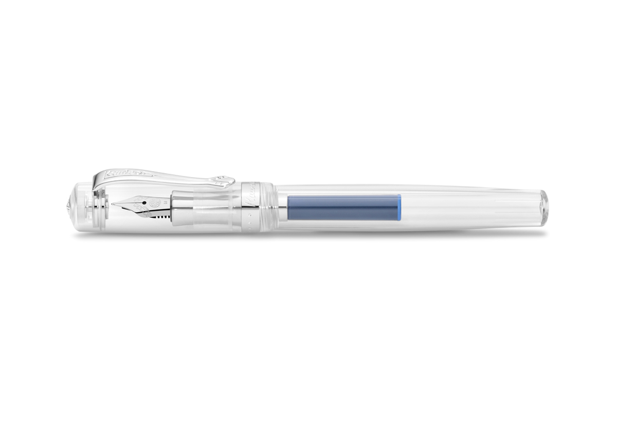 Ручка перьевая Kaweco STUDENT M 0,9 мм, чернила синие, корпус прозрачный KW10001189 - фото 2