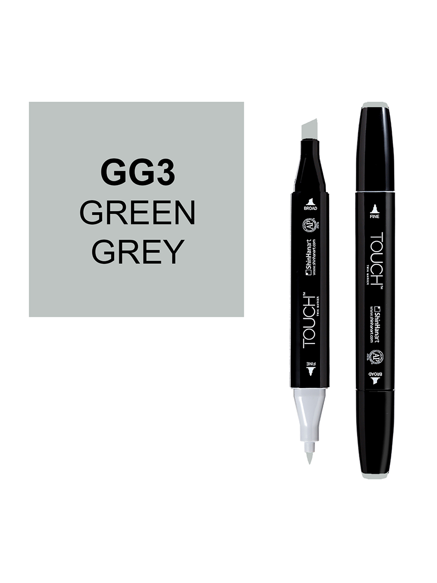 Маркер спиртовой Touch Twin цв. GG3 серо-зелёный пазл сортер городские приключения 12 деталей